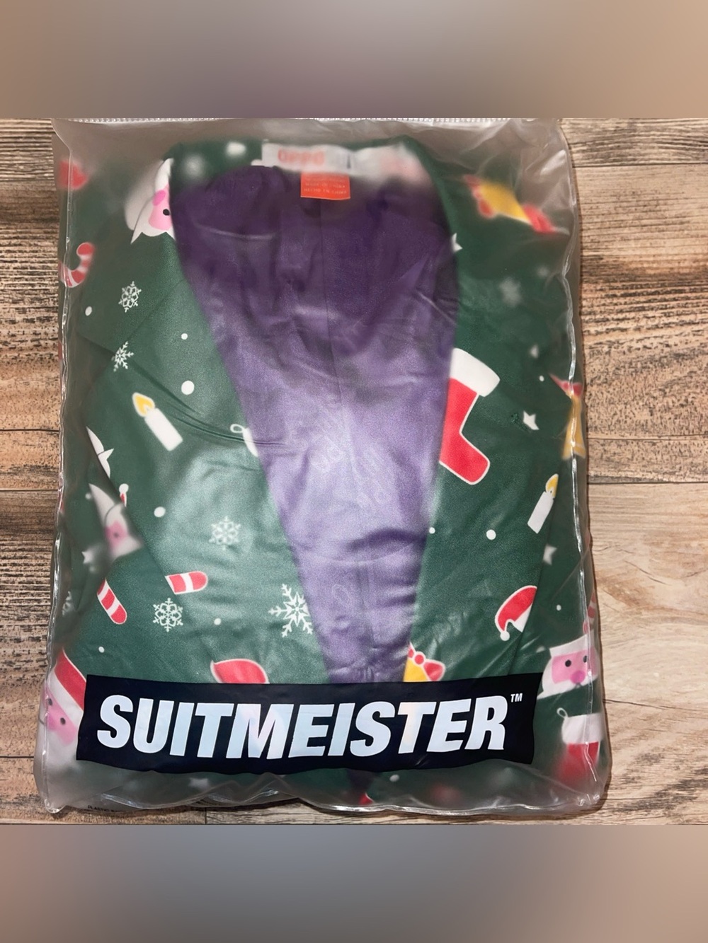 Suitmeister Opposite Santa Boss Blazer Pants Christmas Holiday Suit Size XL